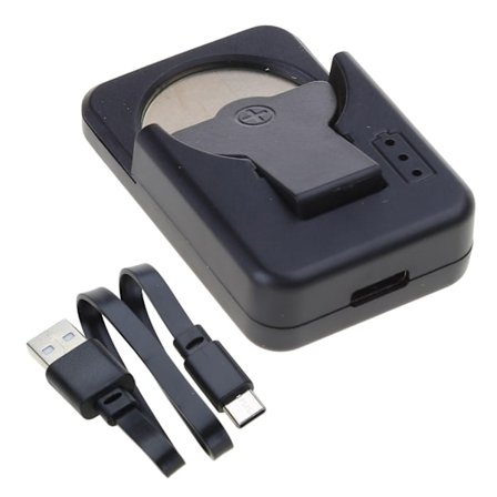 Nyttig litiummyntbatterilader USB C-lading for LIR2032 LIR2025 LIR2016