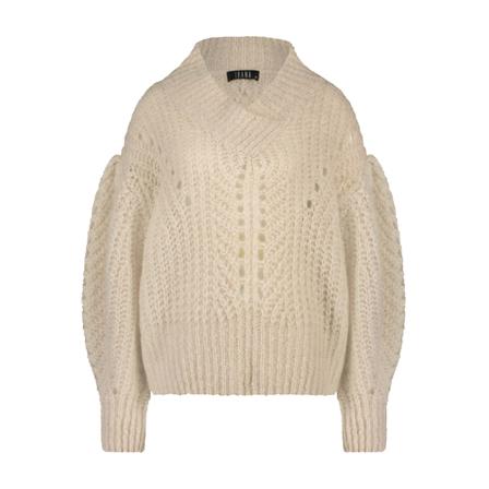 Ibana V-neck Knitwear , Beige , Dames , Maat: M Truis