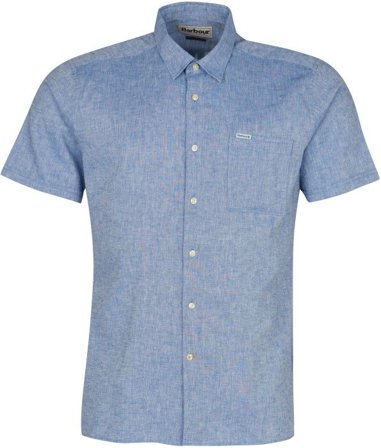 Barbour M's Nelson S/S Summer Shirt Blue