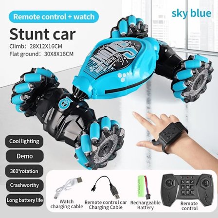 4WD 1:16 Stunt RC Bil Med LED-Ljus Gest Induktion Deformation Twist Klättring Radio Kontrollerad Bil Elektroniska Leksaker för Barn