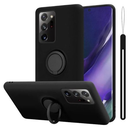 Coque för Samsung Galaxy NOTE 20 ULTRA Housen i LIQUID BLACK Etui Case Cover Protection i silikon TPU mobiltelefon