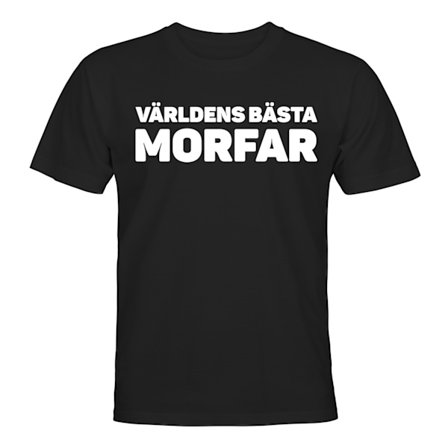 Världens Bästa Morfar - T-SHIRT - HERR