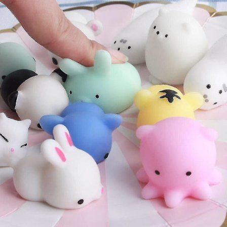 50 st Mochi Squishy Leksaker, Alla hjärtans dag-presenter till barn i klassrummet