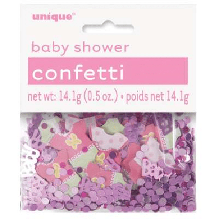 Baby shower rosa konfetti