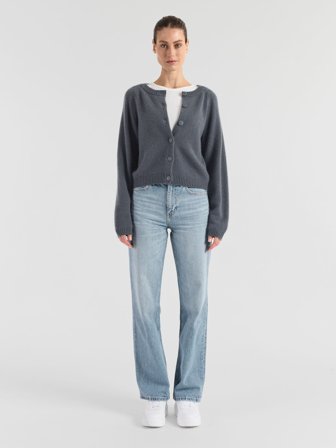 Kashmina - Kashmircardigan "Randi" - Blue fog - Size L
