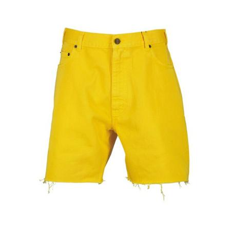 Saint Laurent, Denim Bermuda shorts Żółty, Kobieta, Rozmiar: W30