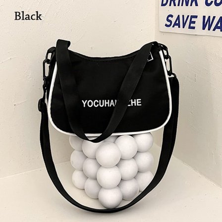 Olkalaukku Messenger Bag MUSTA