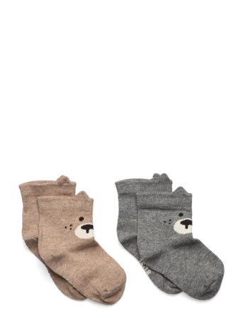 Minymo | Socks W. 3D Effect (2-Pack) | 19