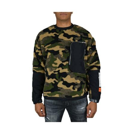 Heron Preston, Camouflage sweat Groen, Heren, Maat:M