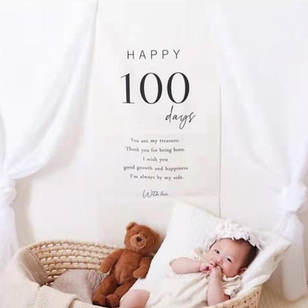 Födelsedag dekoration Gobeläng 100DAYS Grattis på födelsedagen Bakgrund 45*90CM