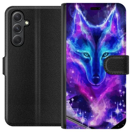 Plånboksfodral till Samsung Galaxy A15 5G med Neon Varg