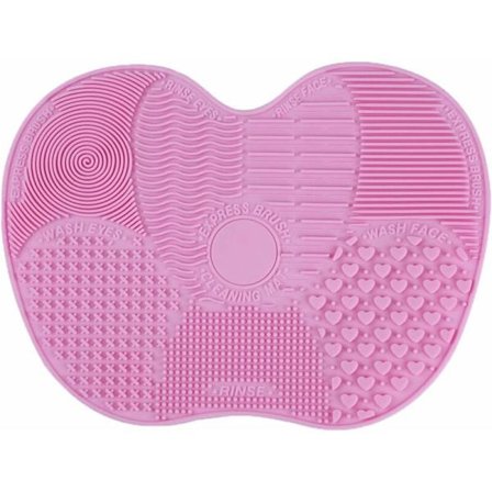 Rengöringsborste för rengöring av sminkborstar Rengöringsmatta Skurbräda (rosa)