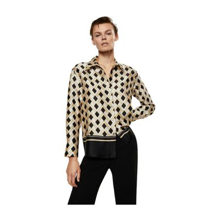Mango - Skjortor - Gul - Dam - Storlek: Xl, Dam, Storlek: XL