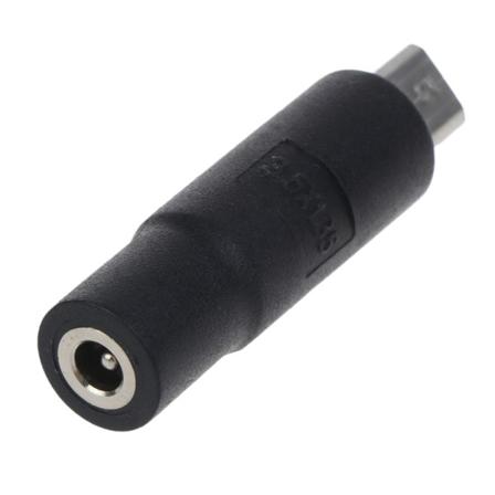 Mikro-USB til DC-strømkabel 4,0x1,7 mm/3,5x1,35 mm, hun strømforsyning Lading