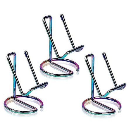 3 stk Metall Visittkort Holder Visittkort Stativ, Stativ For Bilde, Dekorativ Plate,