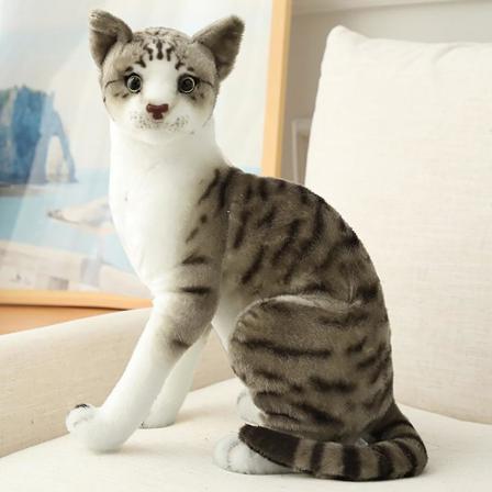 Kattplyschdjur Barnfödelsedagspresenter Kattdocka 25cm