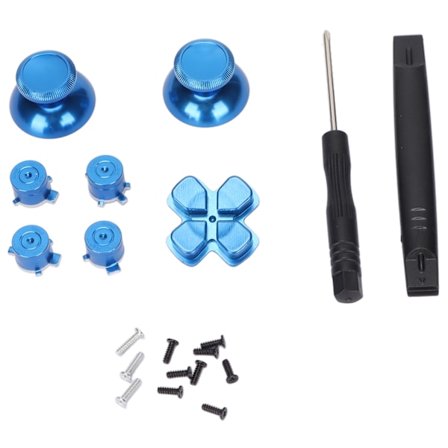 Controller-knap, joystick-tast, aluminiumslegering ABXY-knapper til Playstation5-controller, blå