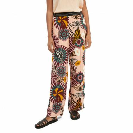 Scotch & Soda Large leg Bukser Pink, Dame Bukser