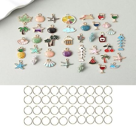 40 stk. Vinglas Charms Tags Vinglas Markører Vinglas