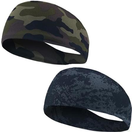Elastiskt Pannband / Svettband Sport Bredare - Välj färg MultiColor 2-pack