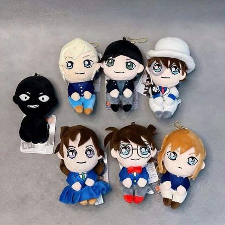 12 cm Anime Plussj-Smykke Fyllt Leke Kaitou Kid Mouri Ran Haibara Myk Nøkkelring For Barn Fans Mouri Ran