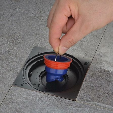 Afløbsrist til bruseniche, anti-tilbagestrømning, anti-lugt, til køkken, badeværelse