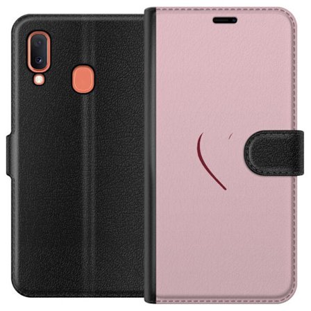 Kompatibelt Plånboksfodral till Samsung Samsung Galaxy A20e SoftPinkLove