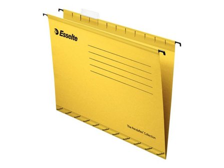 Esselte Hängmapp std A4 gul - Lyreco - Kontorsmaterial - Mappar och plastfickor - Hängmappar