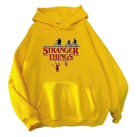 Stranger Things Huppari Collegepaita Oversized Pitkähihainen Rento Katumuoti