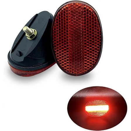 Bakskärm Reflektor Cykeltillbehör Cykeldel Oval Stänkskydd Säkerhetsvarning