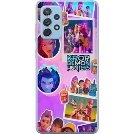 Yhteensopiva Puhelinkuori Samsung Galaxy A72 5G Kawaii KPop Demon Hunters vinyylikeräilykohde