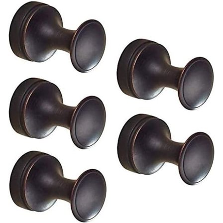 5 kpl Hembronshanddukskoukkuja, seinäkoukku kylpyhuoneeseen, maalaistyylinen kylpytakki koukku, makuuhuone- ja vaatekoukku, öljytty pronssiviimeistely