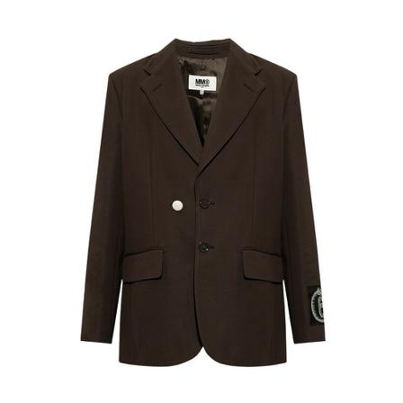 MM6 Maison Margiela Blazer with notch lapels Brun, Herre