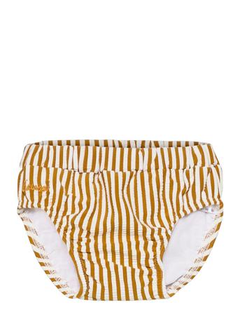 Frej Baby Swim Pants Seersucker Swimwear Nappie Briefs Orange Liewood