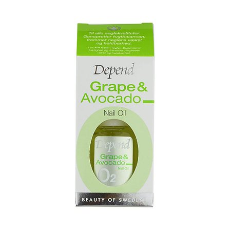 Depend Grape & Avocado Nail Oil 11 ml, Makeup, Neglepleje, Negleolie Og -Creme