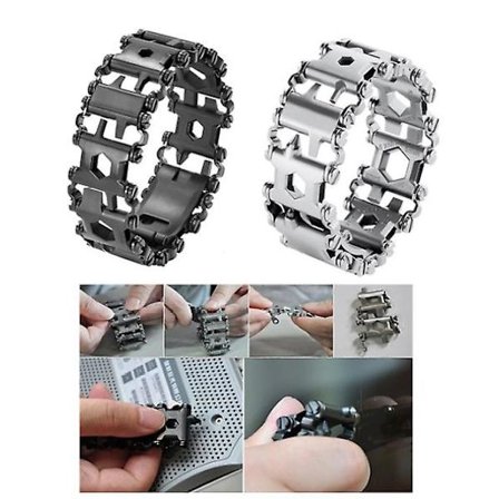 Multi Tool Armband Rostfritt stål Restoration Armband