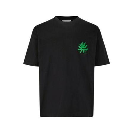 Samsøe Samsøe Leaf T-Shirt Sort, Herre T-shirts