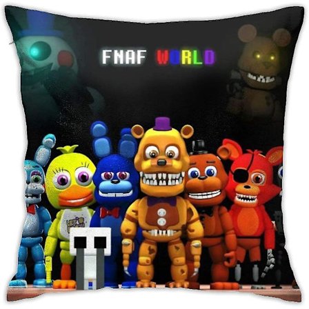 Blød og holdbar Five Nights At Freddy's Fnaf Dekoration Pudebetræk 18 X 18 Tommer/45x45cm Firkantet Hjemmeindretning Pudebetræk Pudebetræk Til Køkken