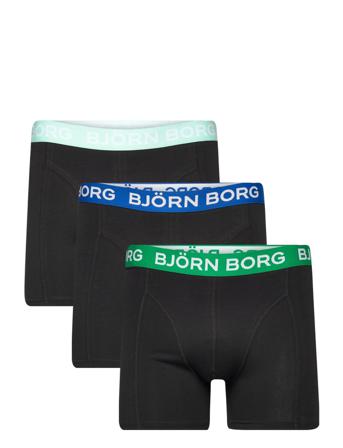 Cotton Stretch Boxer 3P Boxerkalsonger Svart Björn Borg