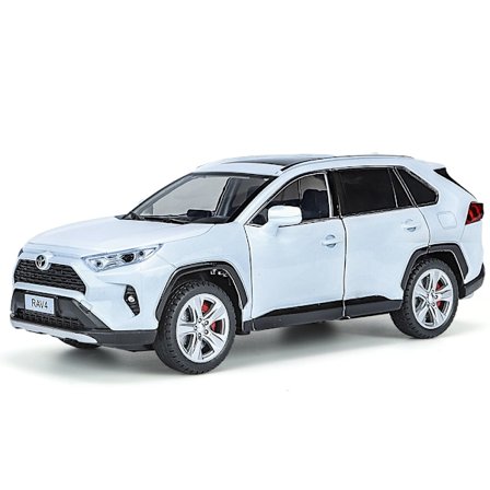 1:24 Toyota RAV4 med Lys & Lyd Funksjoner og Tilbakefunksjon Barn Leke Samlefigur