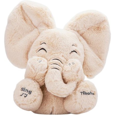 Tihoho Peek A Boo Elefant Talende Syngende Elefant Plys Huggable Legetøj Baby Plys Søde Legetøj Gave Fyldt Dukke til Baby Tollders Børn Drenge Piger 