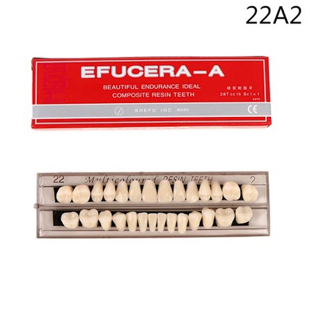 28 tænder/sæt koldt lys tænder resin protese tænder 3D farveguide farvesammenligner spejl tandpleje hvid blegning Dentalplade