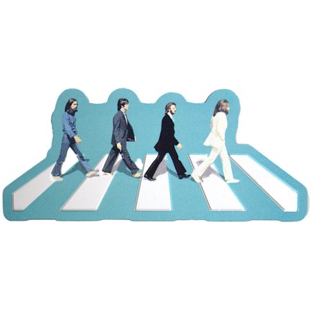 The Beatles Abbey Road Crossing Präglad Kylskåpsmagnet One Size