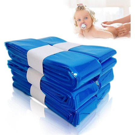 6/10 stk. blebleposer til blebeholder, maksimal kapacitet på 280 bleer, bleposer kompatibel med Angelcare, Tommee Tippee og Spross refillkassetter