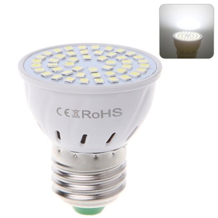 E27 4W LED Spotlight Kold/Varm Hvid Pærer AC 220V 48SMD 2835 Lamper Plantelys