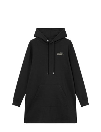 Long Offcourt Hoodie Black Cuera