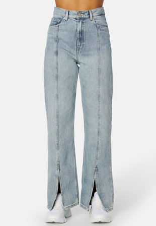 Dr. Denim Echo Front Slit F69 Drift Light Blue Klær