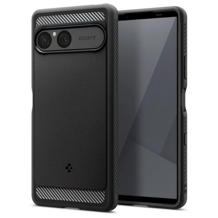 Spigen telefontaske til Sony Xperia 10 VII Rugged Armor - Mat Sort