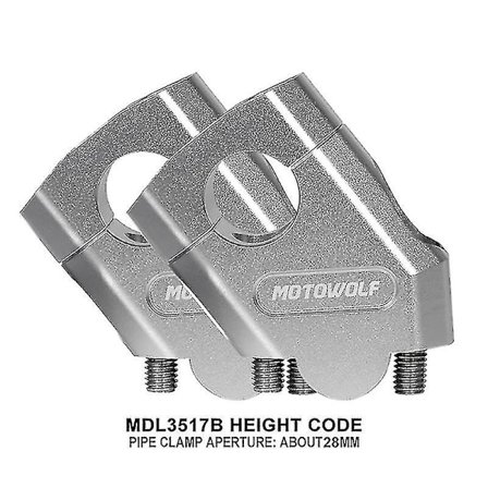 Ny motorcykel 22mm 28mm styrforhøjer Styrklemmebeslag Kompatibel med Honda Ntv650 Ntv 650 Deauville 700 Varadero 125