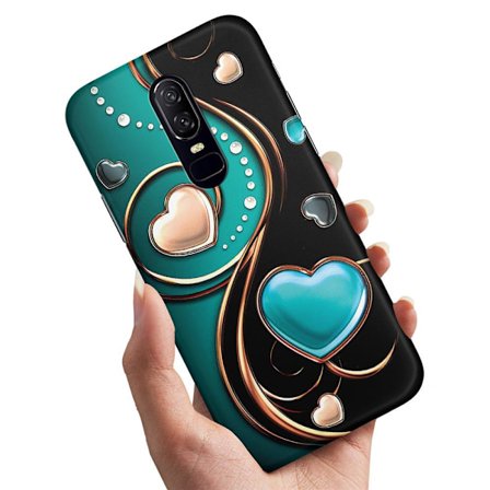 OnePlus 7 Pro - Deksel/Mobildeksel Hjerter